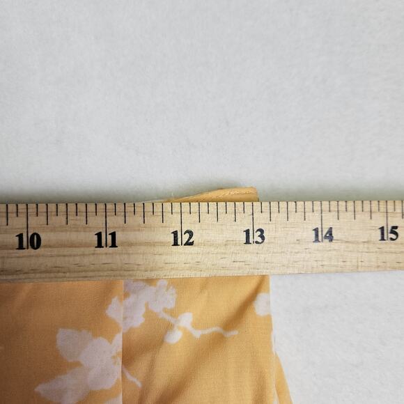 Abercrombie & Fitch Long Maxi Wrap Skirt Womens S Boho Orange Floral Slit Beach - Picture 11 of 16